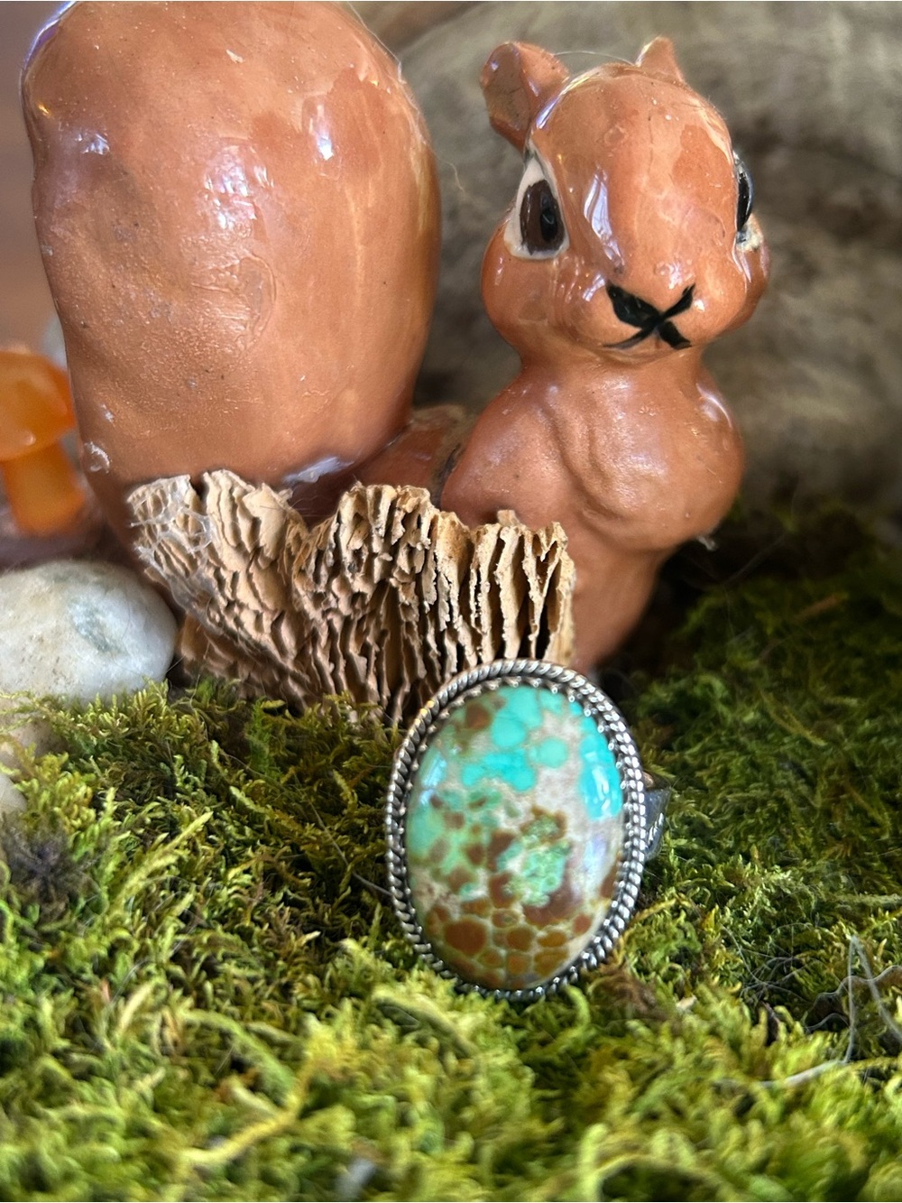 925 Sterling Look at that Sonoran turquoise ring